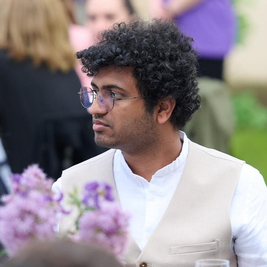 Ajey Pai A portrait of Ajey Pai Karkala - he's currently doing a PhD in computer science at the university of Amsterdam. He designs reliable AI algorithms to understand women’s cancers better.